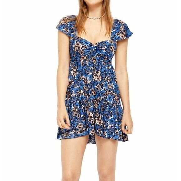 Free People Pattern Play Mini Dress - Picture 1 of 14